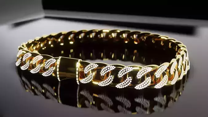 Cuban Chain with diamonds