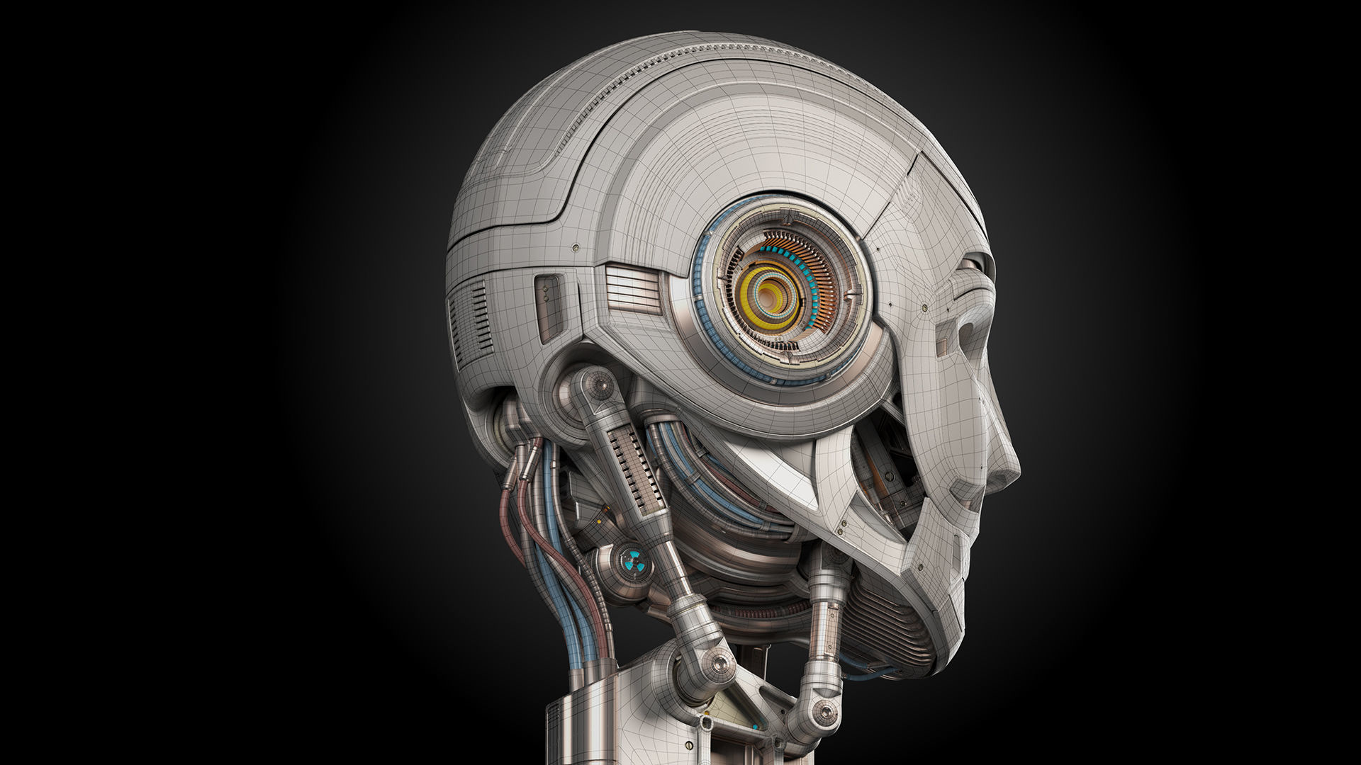Robot Head 3 3D model_15