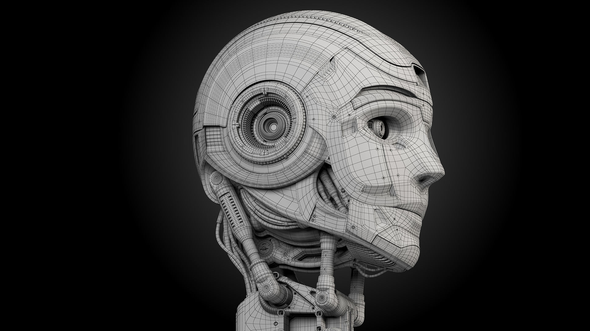 Robot Head 3 3D model_17