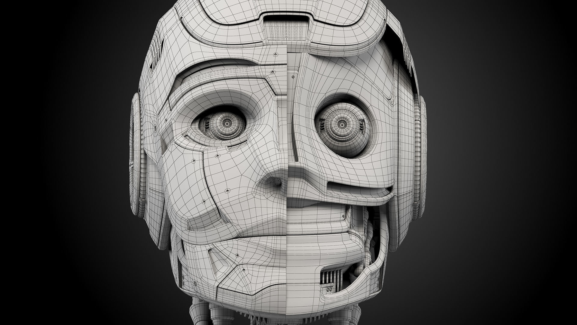Robot Head 3 3D model_24