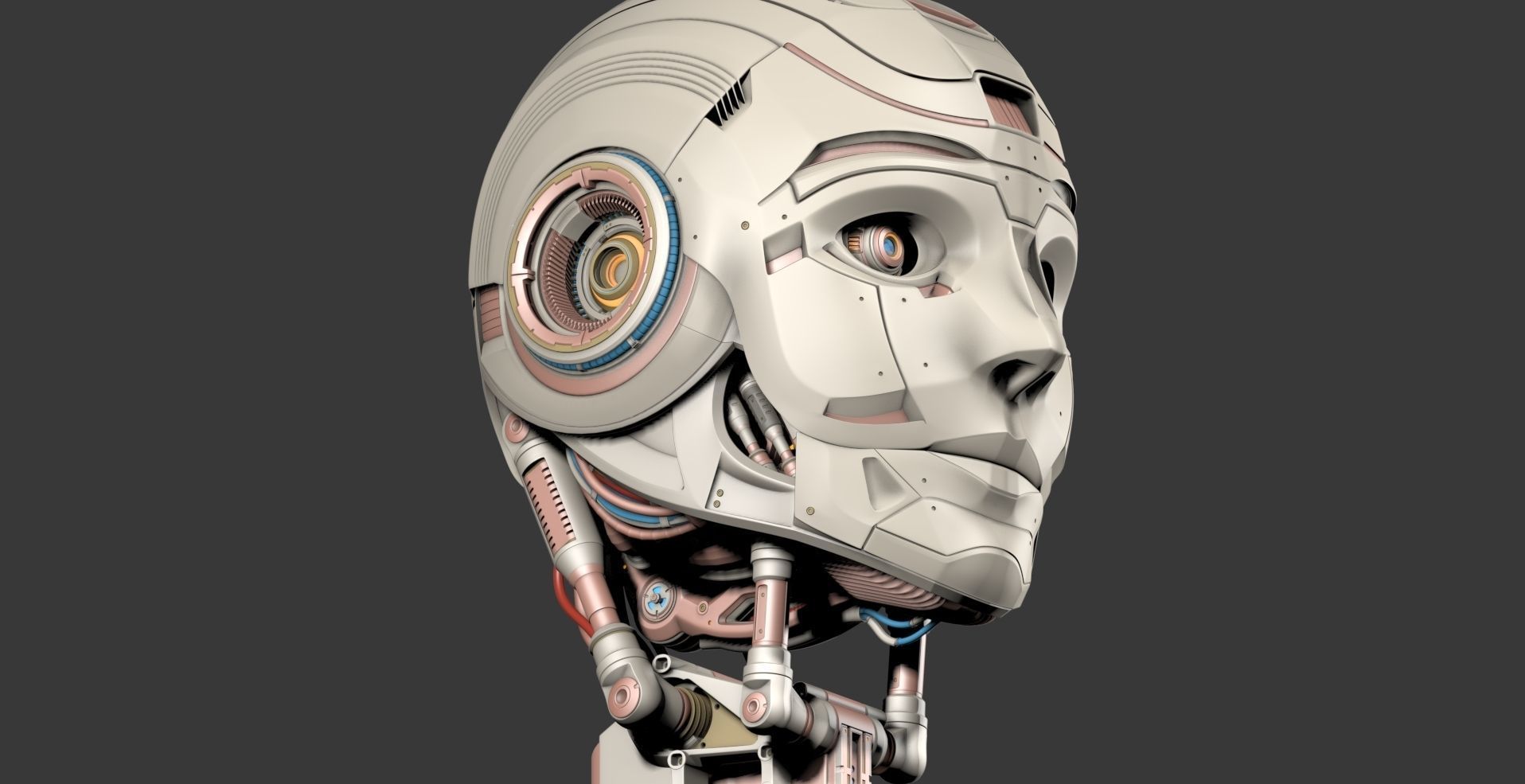 Robot Head 3 3D model_10
