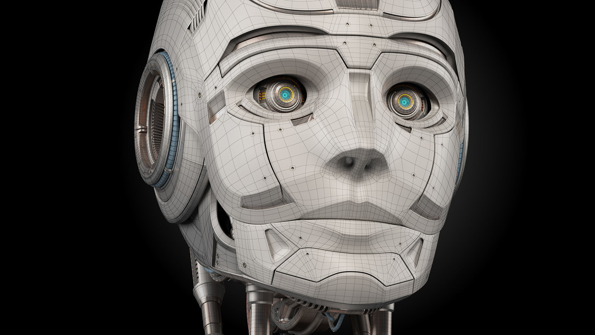 Robot Head 3 3D model_19