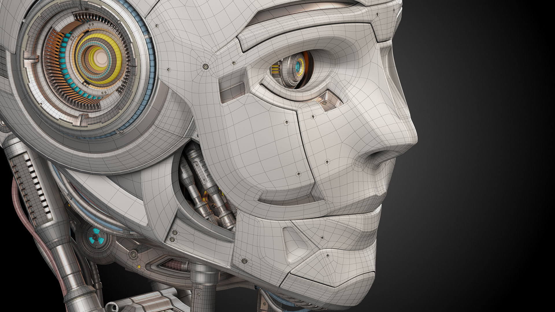 Robot Head 3 3D model_21