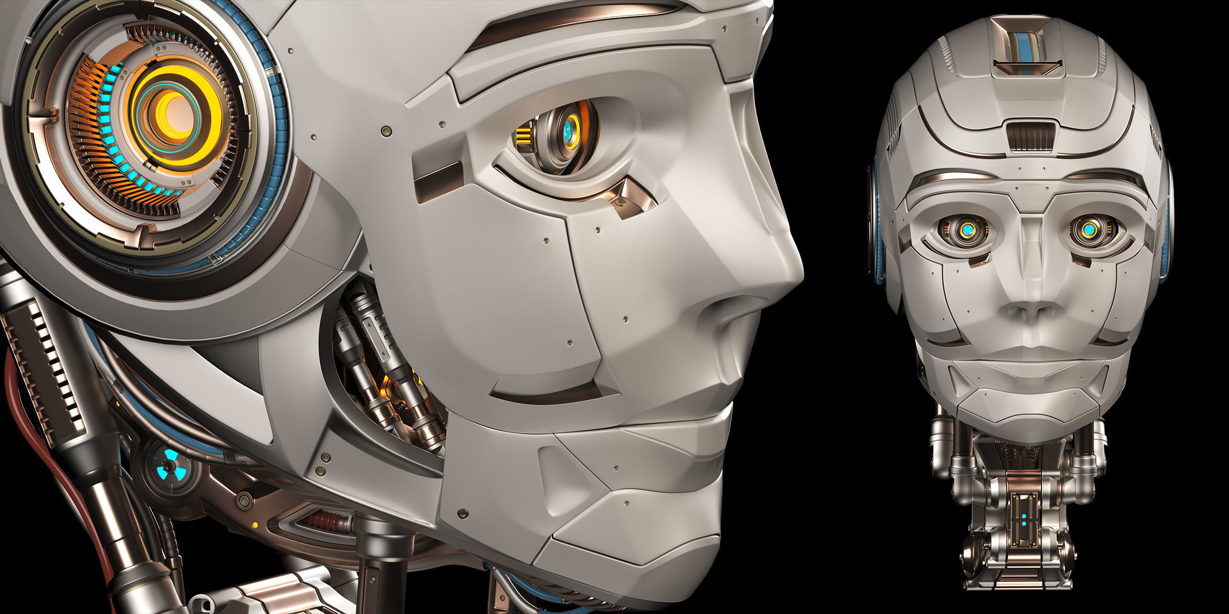 Robot Head 3 3D model_3