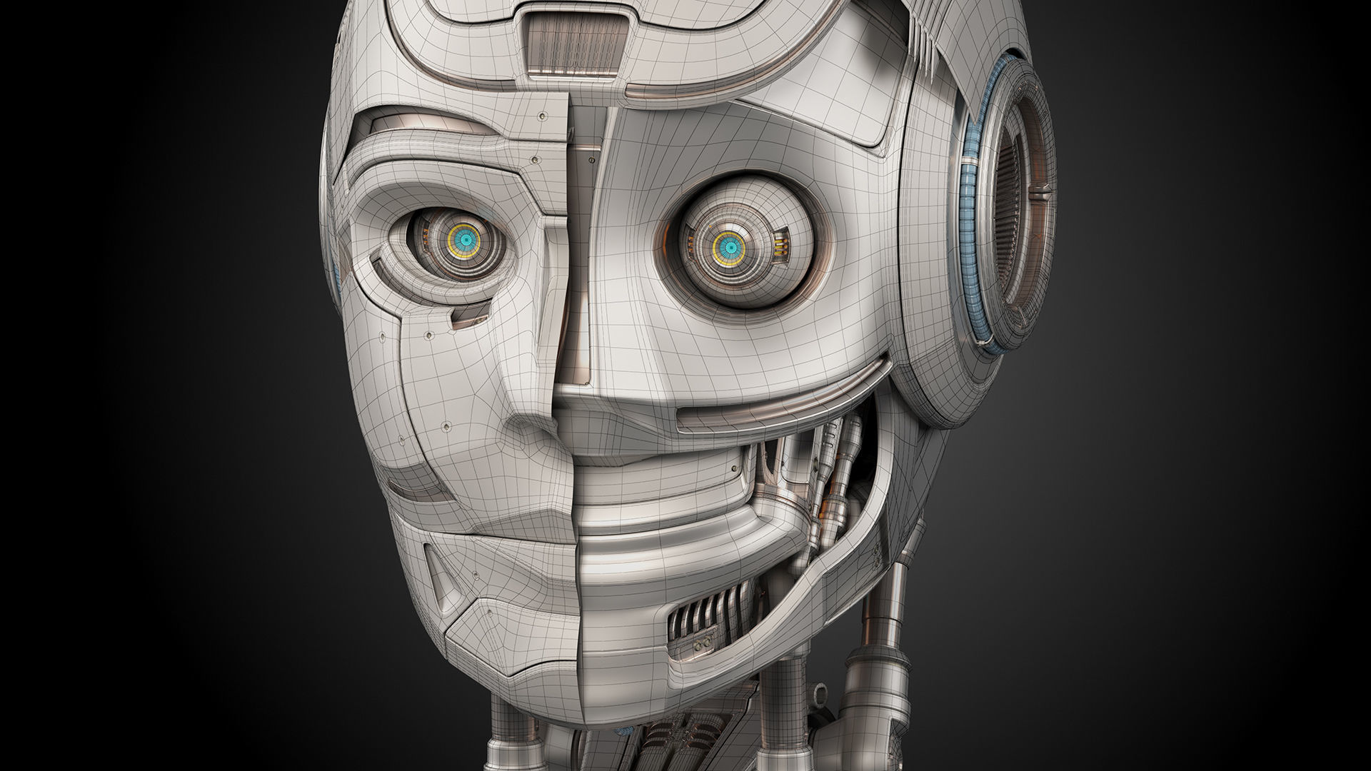 Robot Head 3 3D model_22