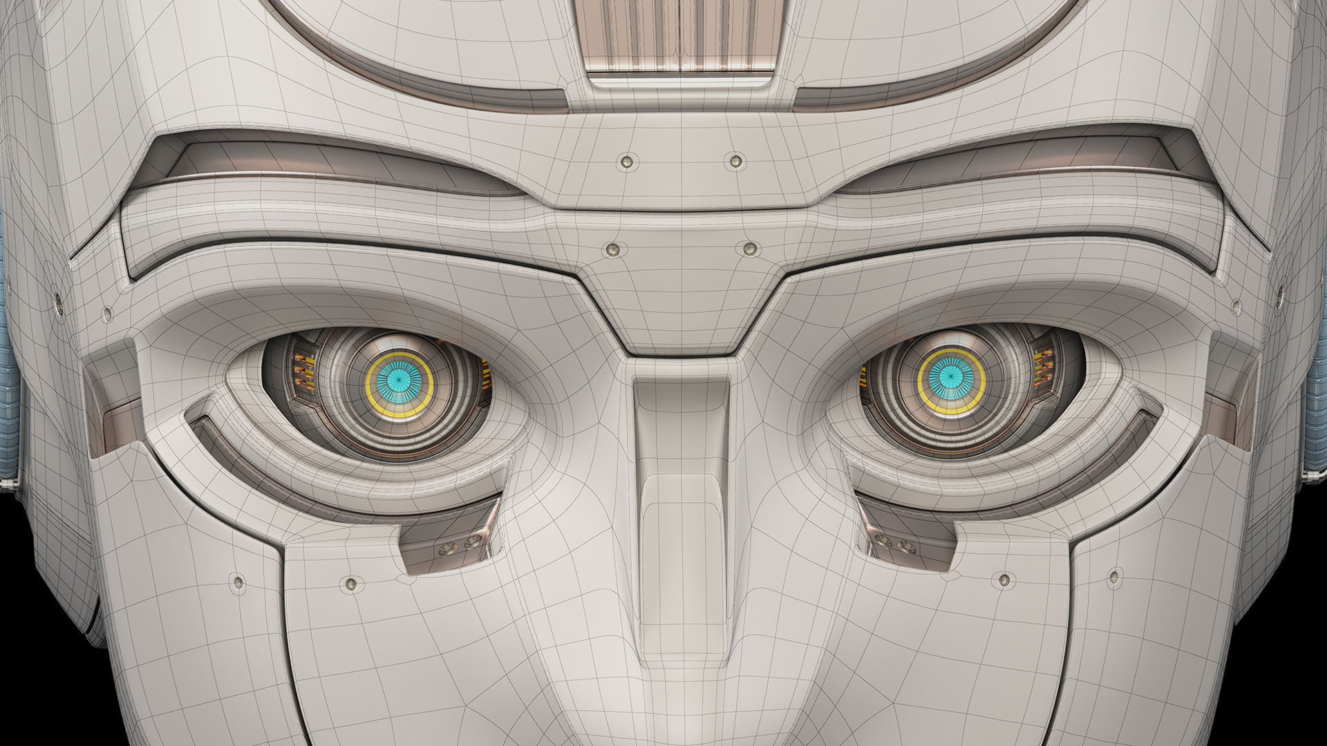 Robot Head 3 3D model_16