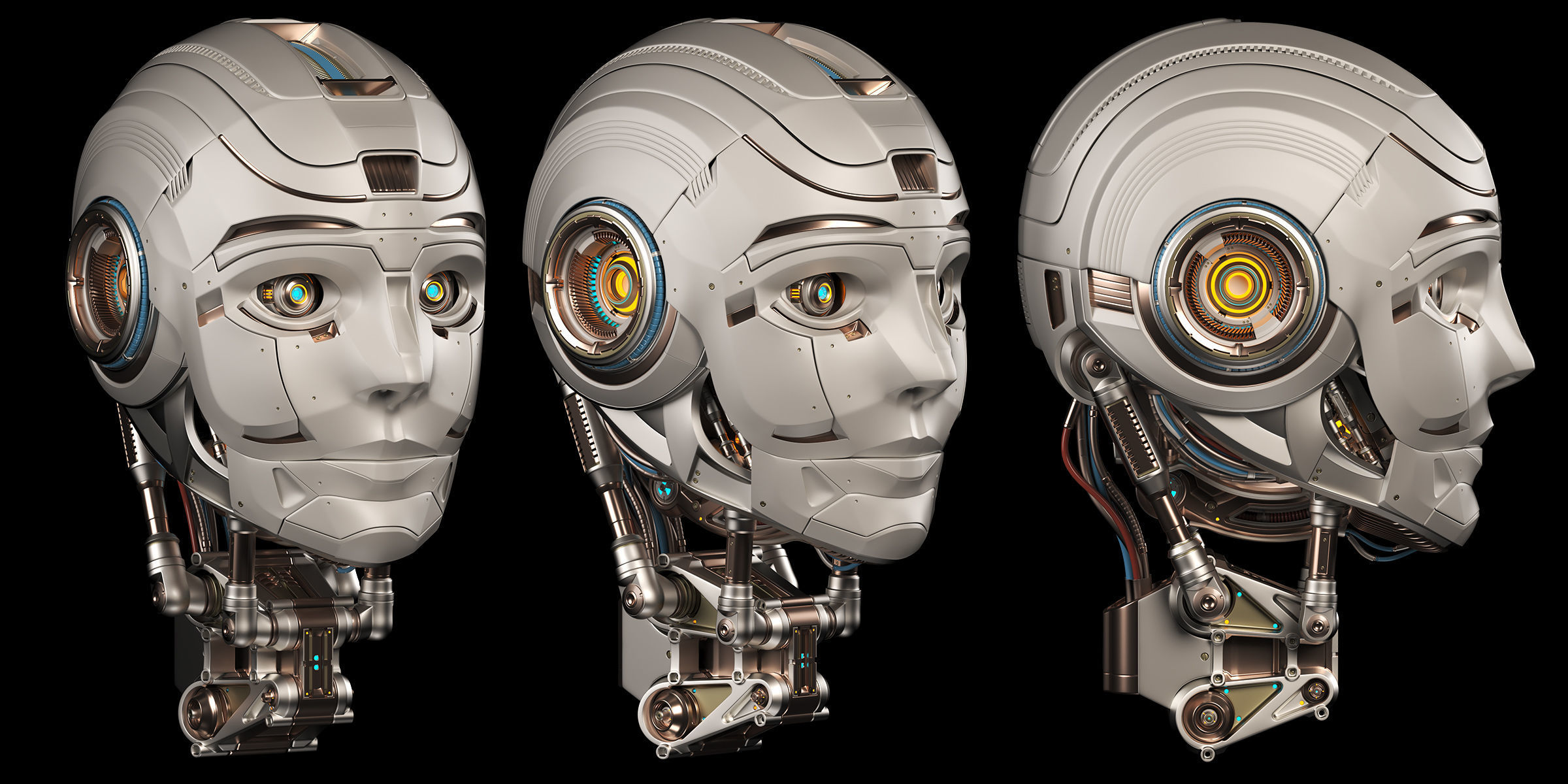 Robot Head 3 3D model_1