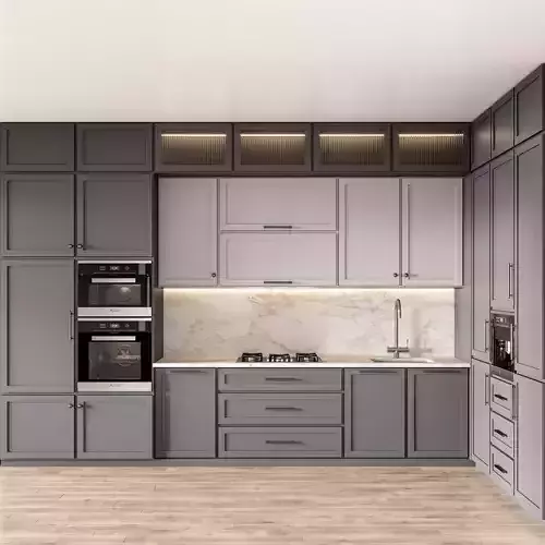 Kitchen008 modern kitchen with cabinets