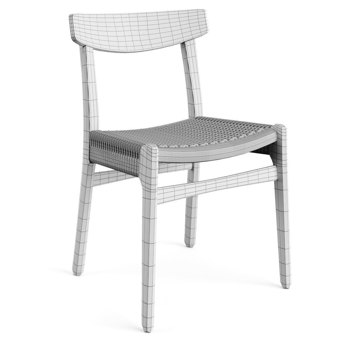 Ch23 Chair By Carl Hansen 3D model_6
