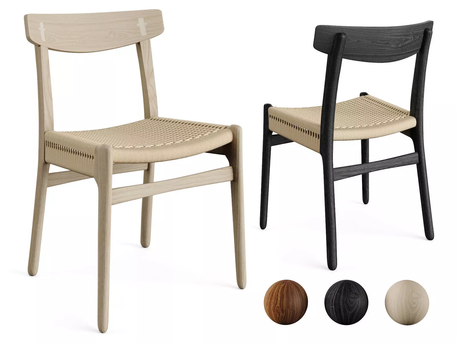 Ch23 Chair By Carl Hansen 3D model_0