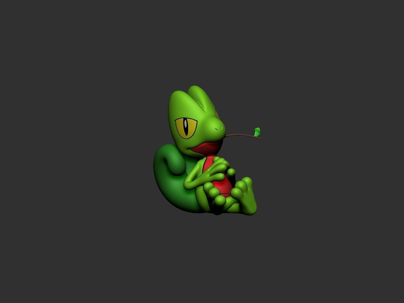pokemon treecko evolution pack 3D print model_3