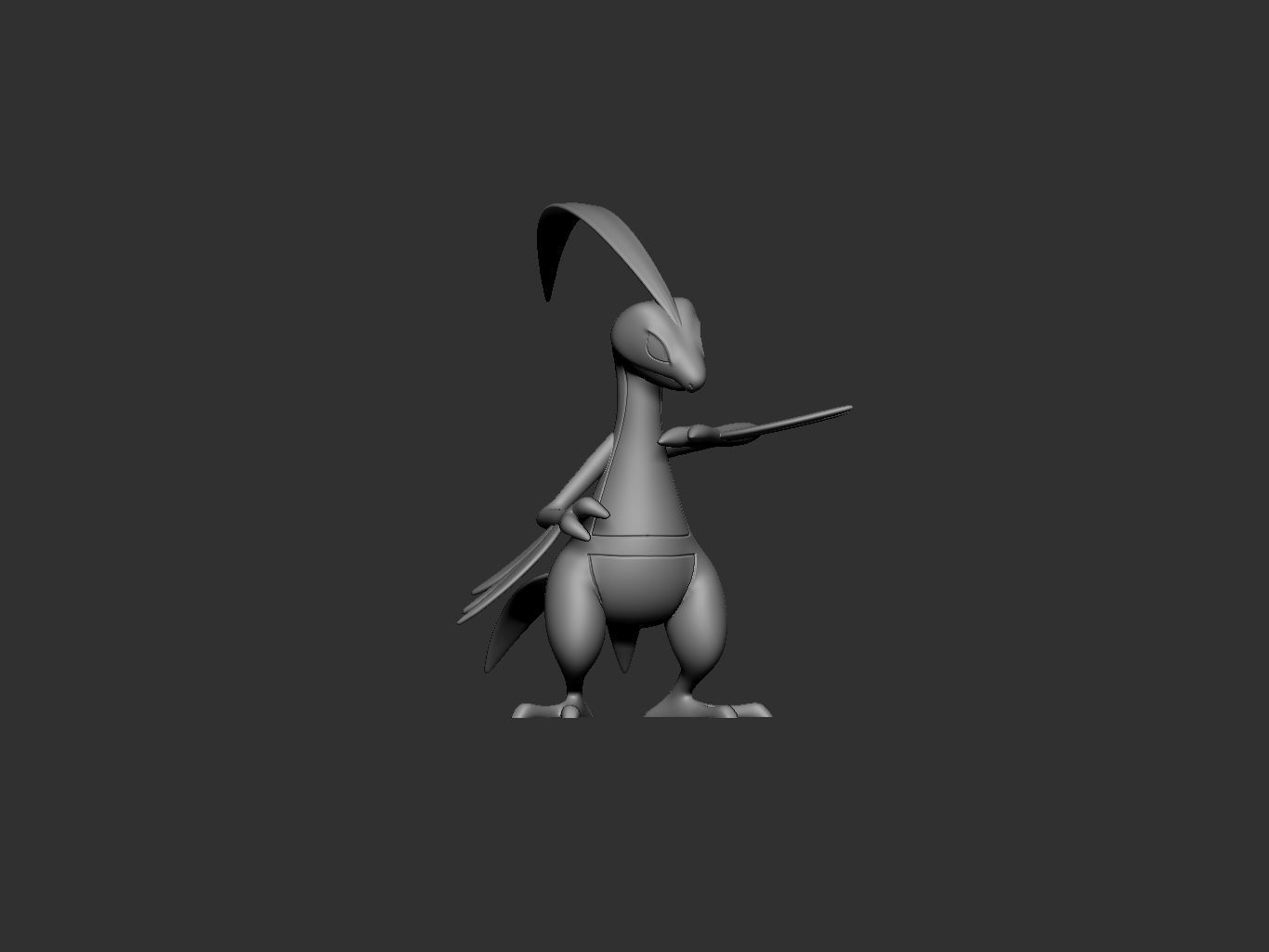 pokemon treecko evolution pack 3D print model_10