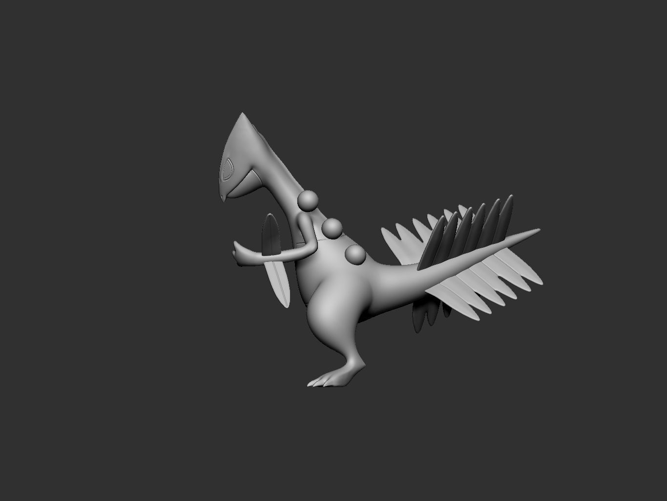 pokemon treecko evolution pack 3D print model_14