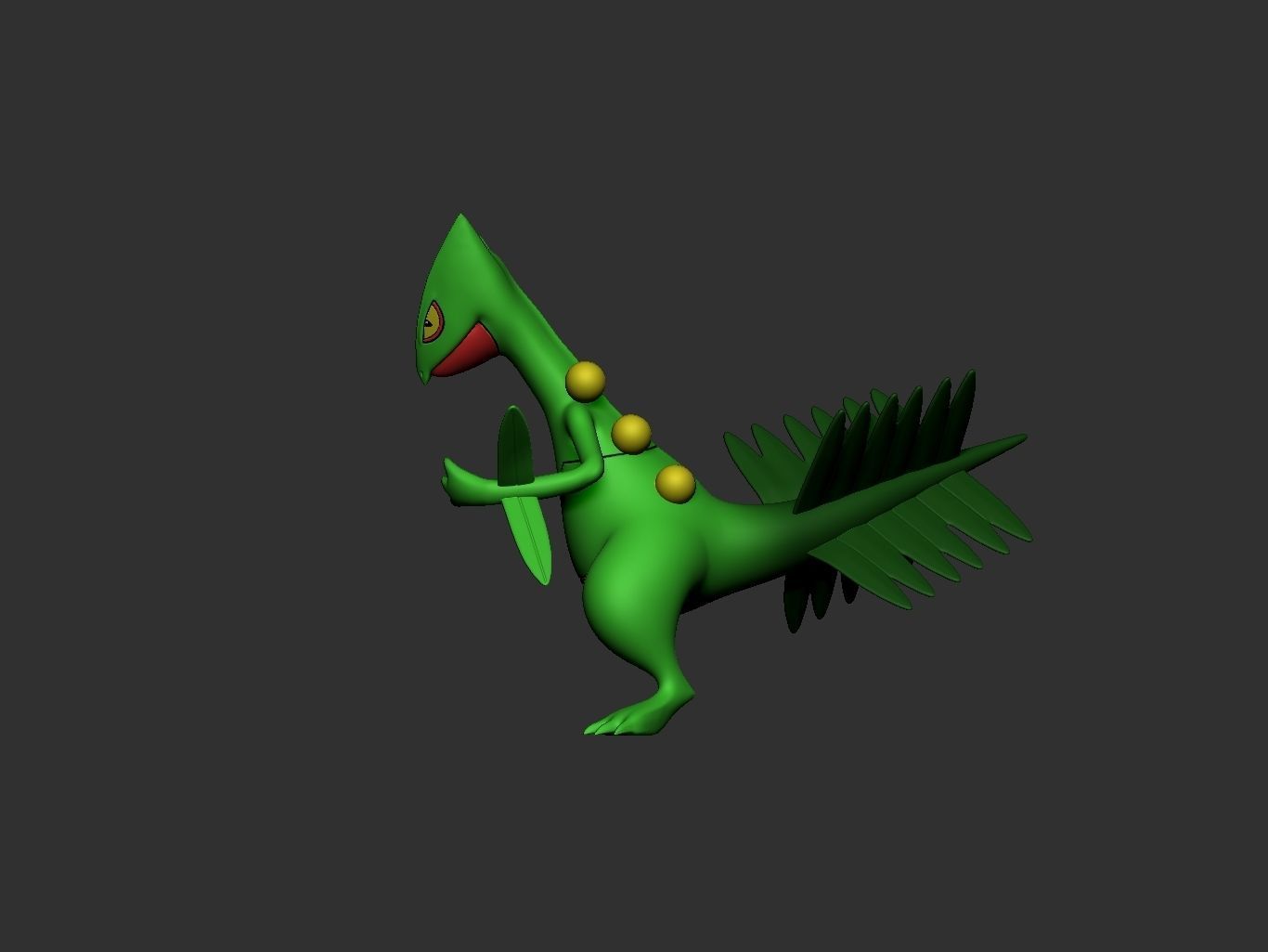 pokemon treecko evolution pack 3D print model_12