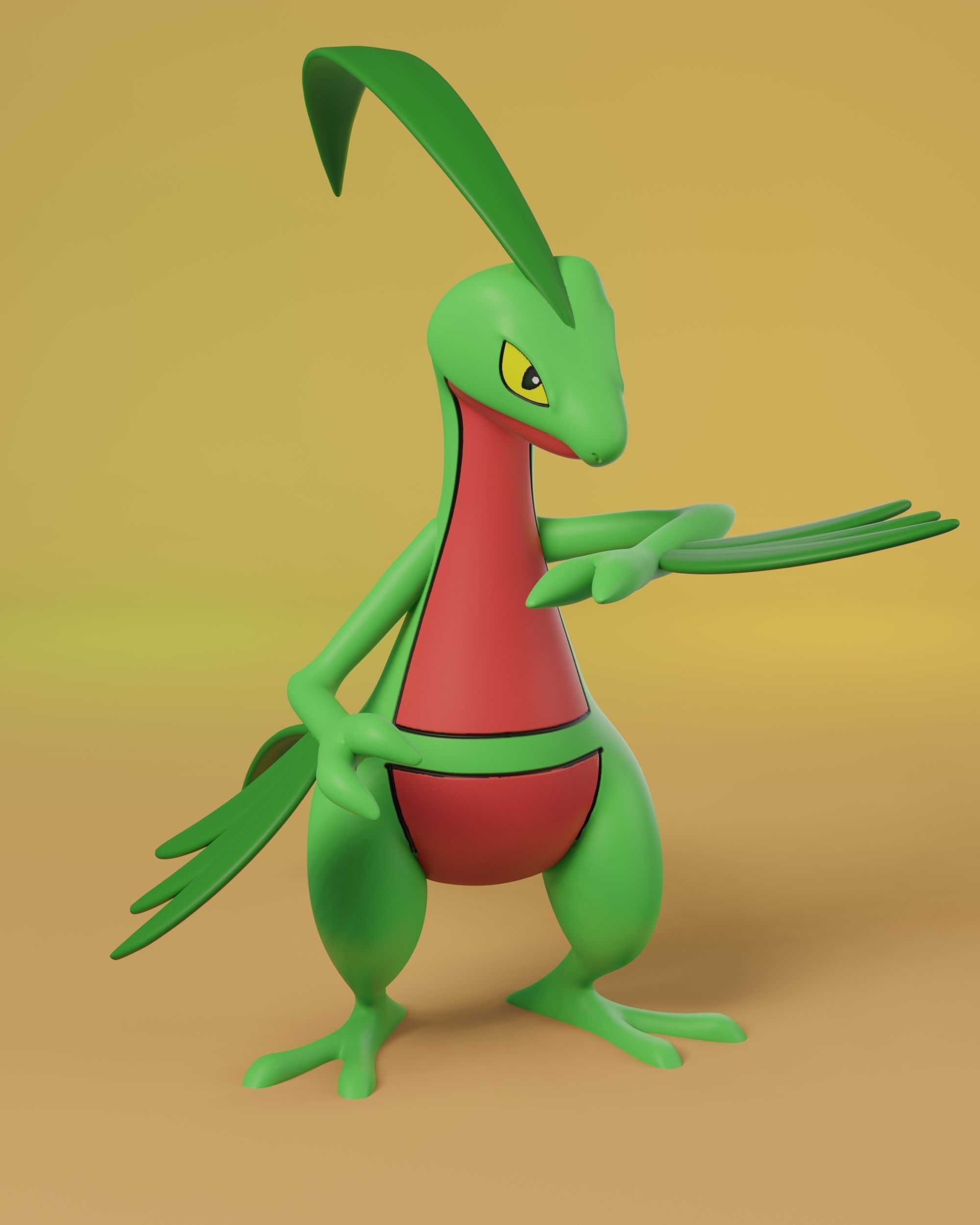pokemon treecko evolution pack 3D print model_6