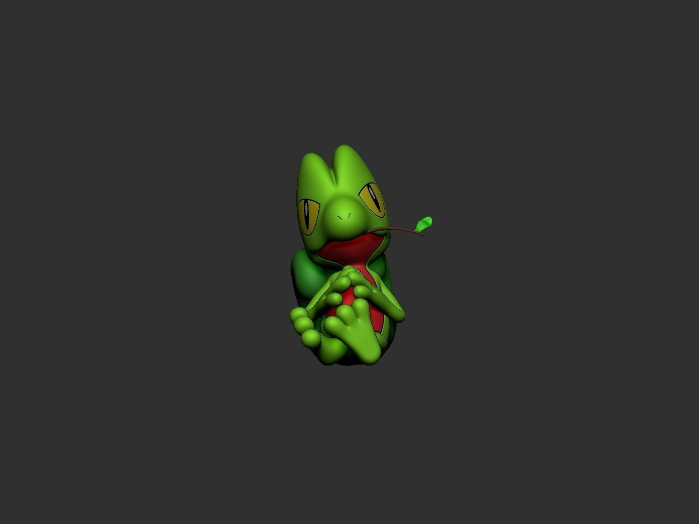 pokemon treecko evolution pack 3D print model_5