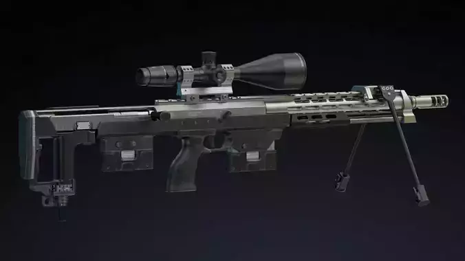 DSR Precision Low Poly Realistic Low-poly 3D model