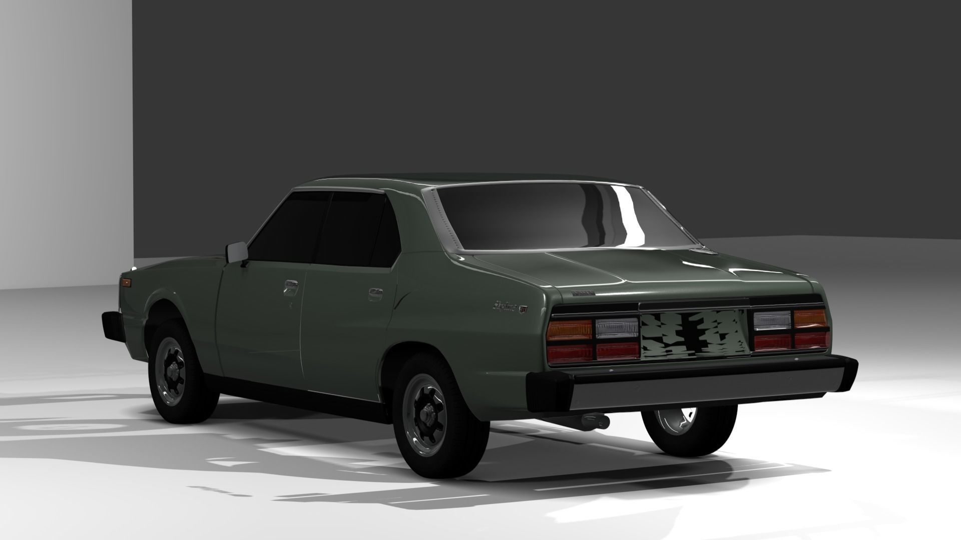 Nissan Skyline C210 GT 1979 3D model_2
