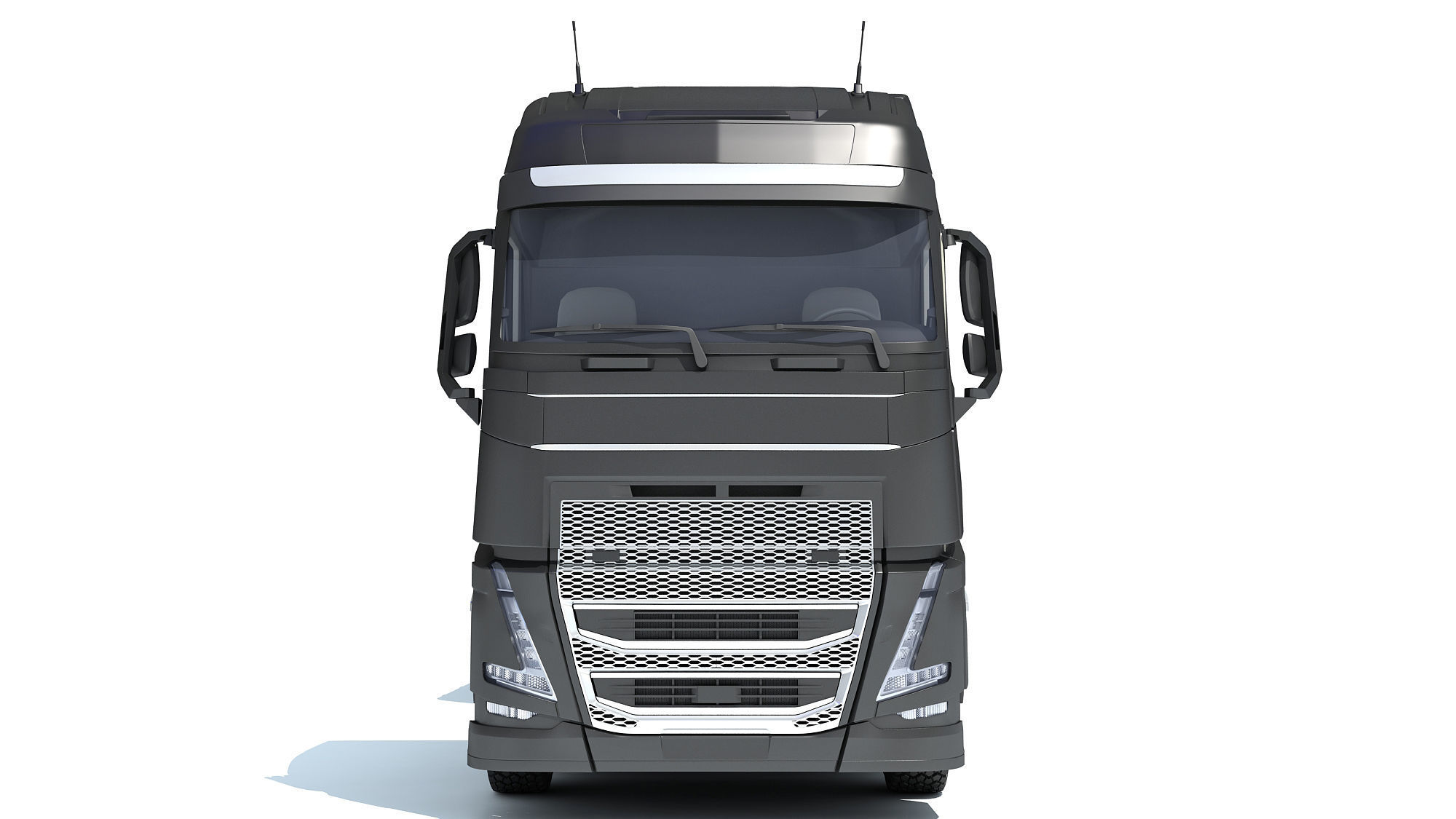 Truck with Tank Semitrailer 3D model_9