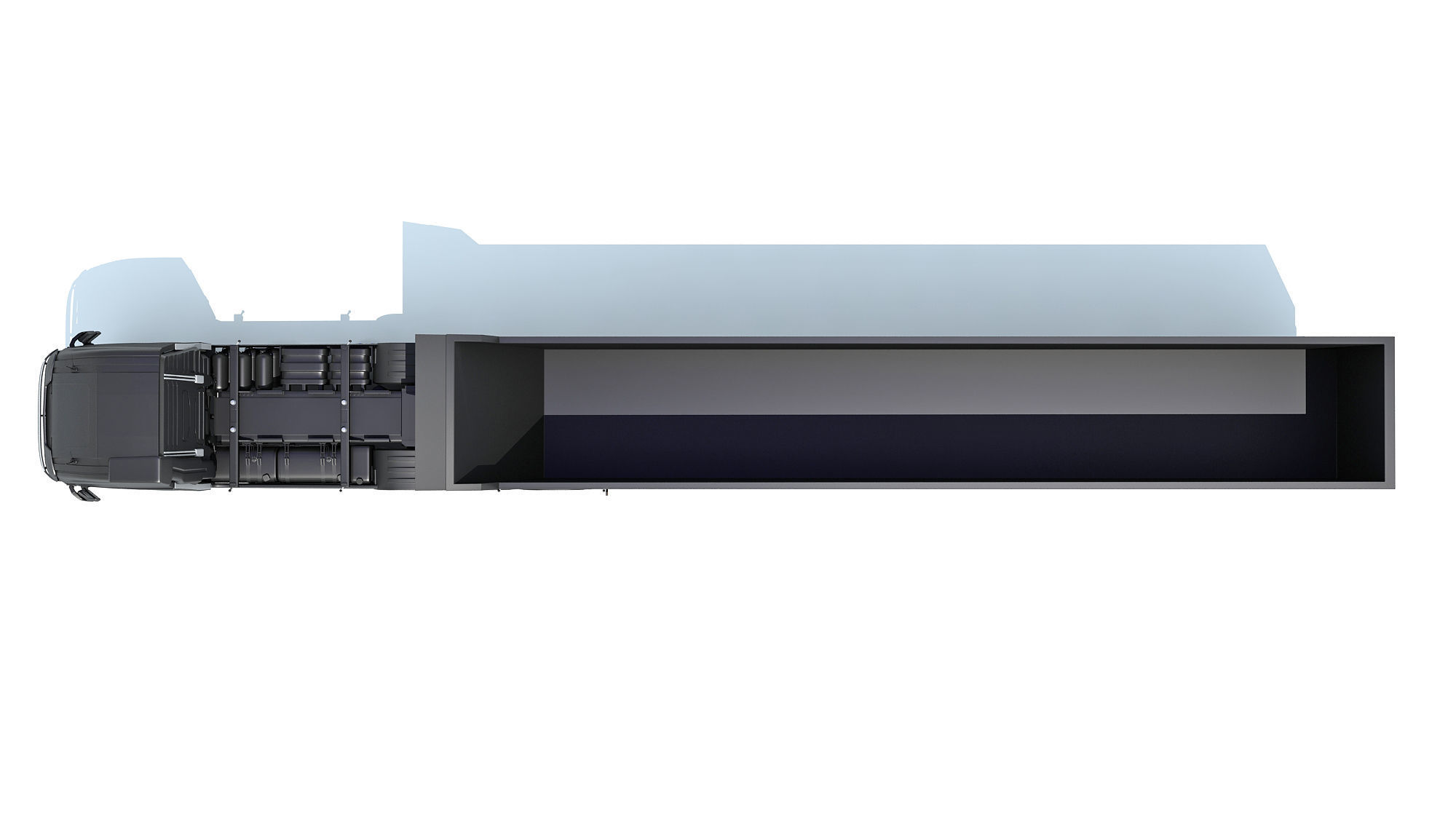 Truck with Tipper Trailer 3D model_11