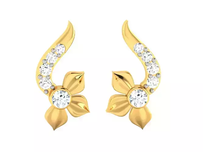 Solitaire Women Earring