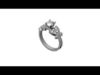 Solitaire ring 3D print model_1