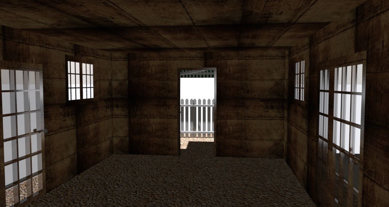 Wood House 3D model_5