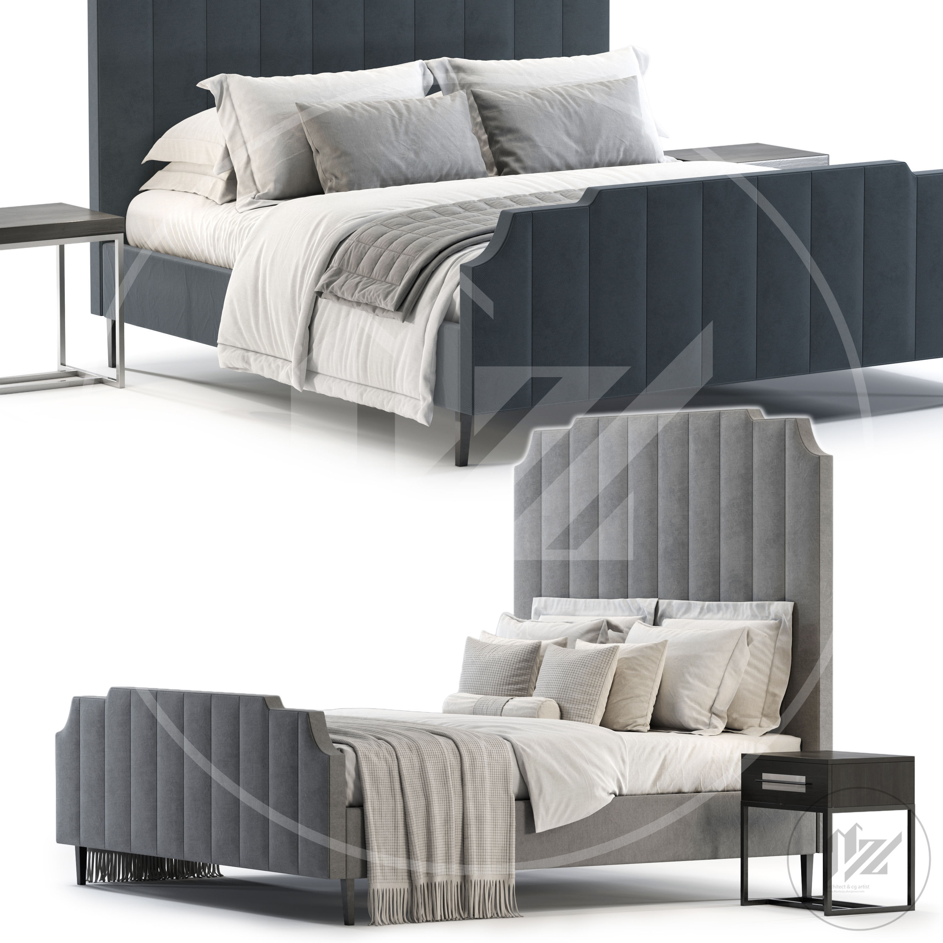 thesofaandchair KINGSTON Bed 3D model_1