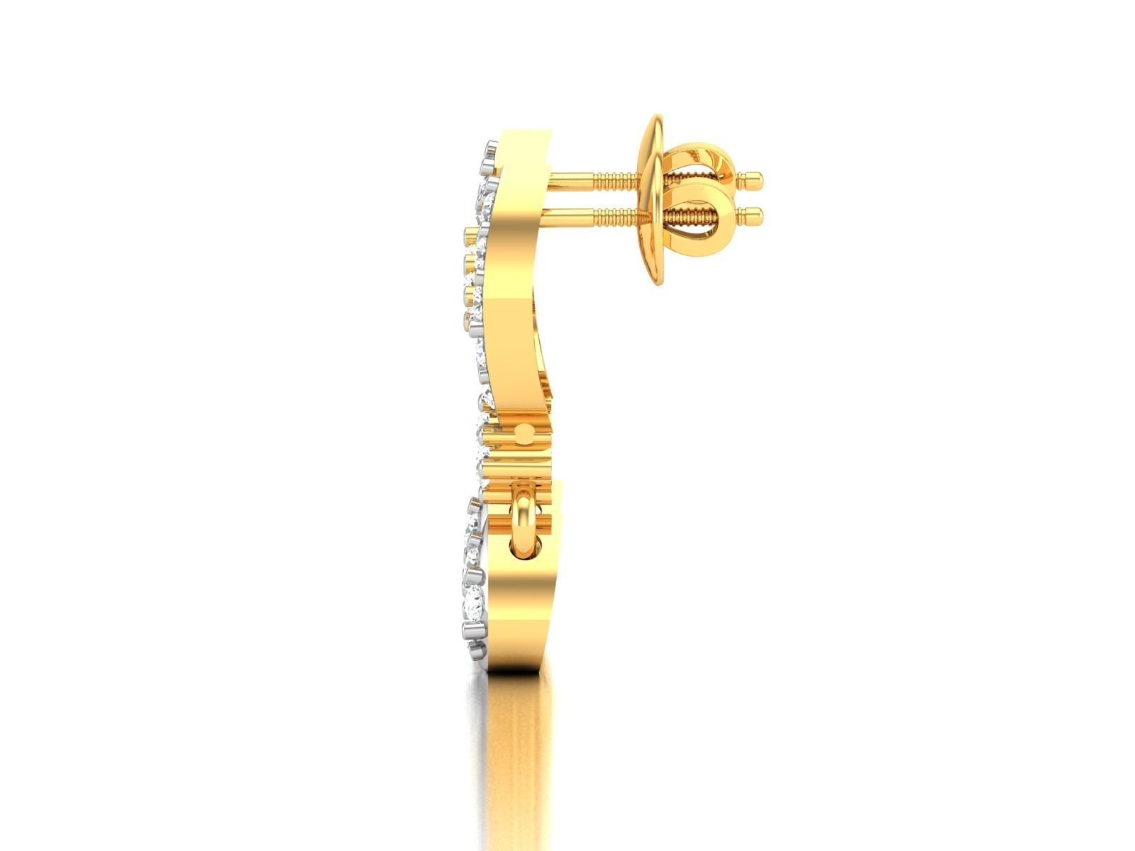 Women Earring 3D print model_6