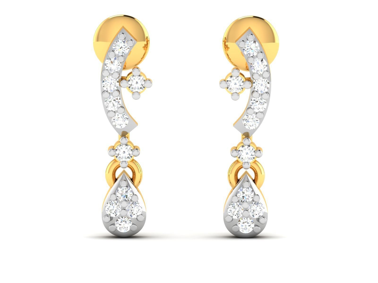 Women Earring 3D print model_4