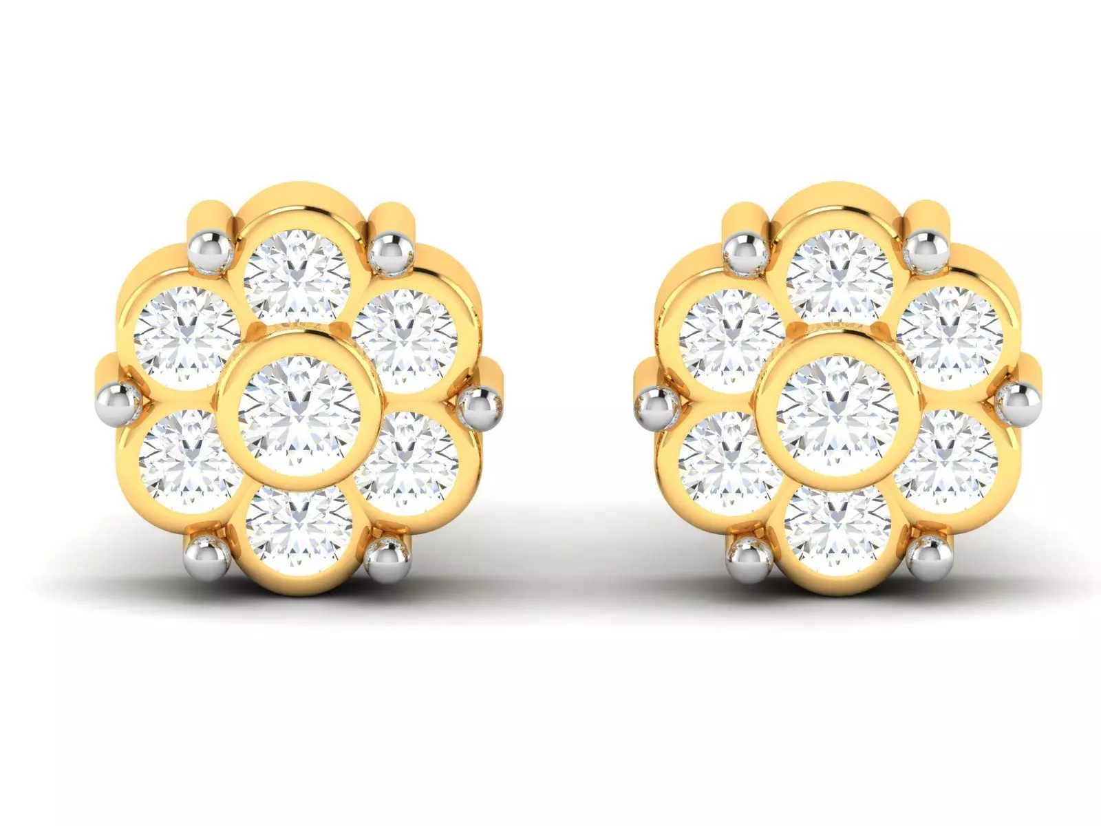 Women Diamond Earring 3D print model