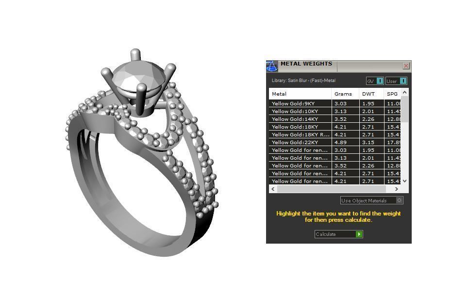 Solitaire ring 3D print model_8