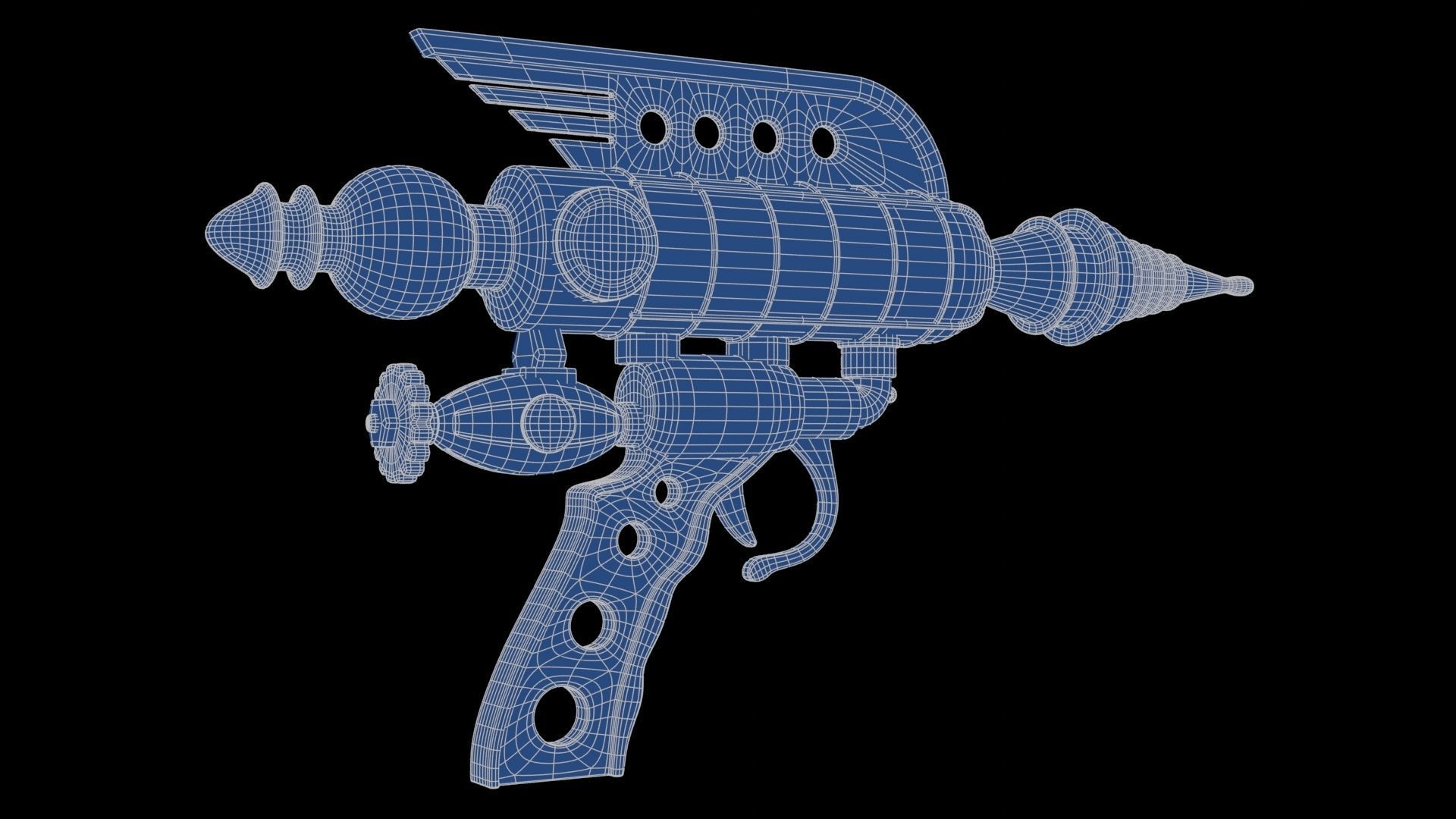 Fantasy Gun 05 Low-poly 3D model_23