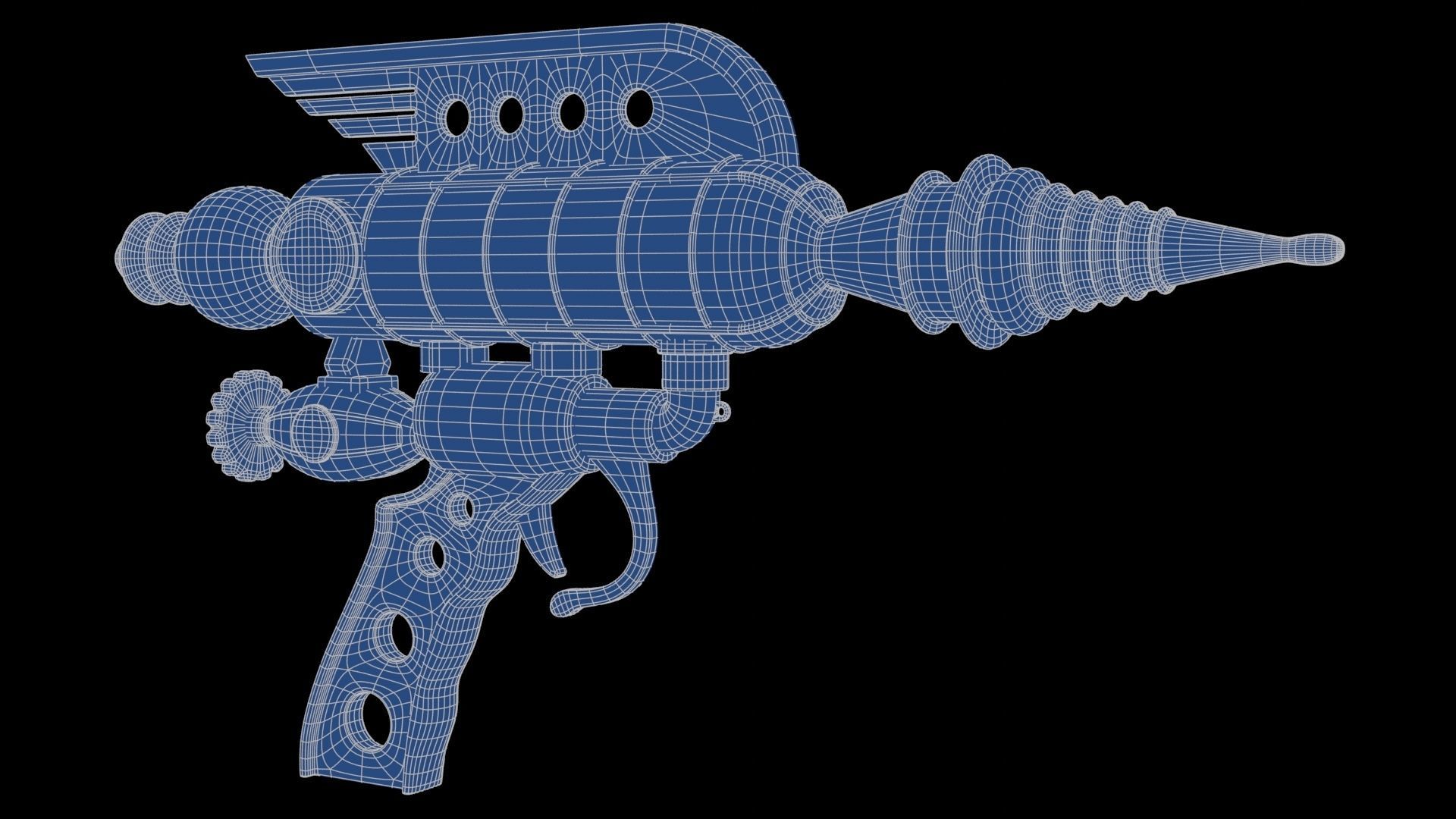 Fantasy Gun 05 Low-poly 3D model_21
