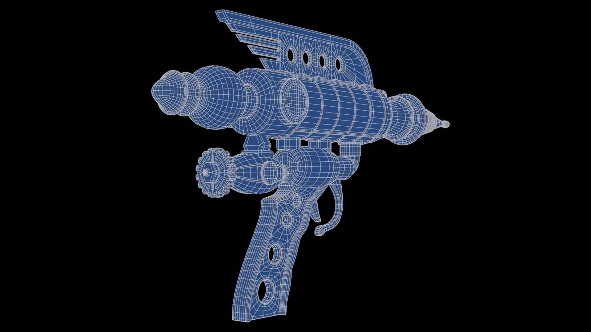 Fantasy Gun 05 Low-poly 3D model_26