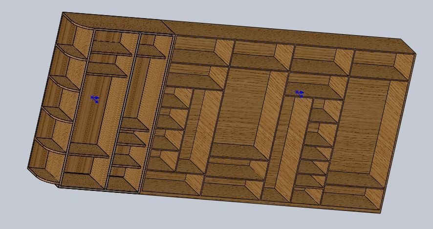 cupboard wooden box 3D model_1