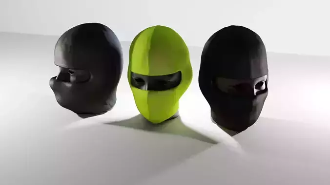 Milano Ski Mask Low-poly 3D model