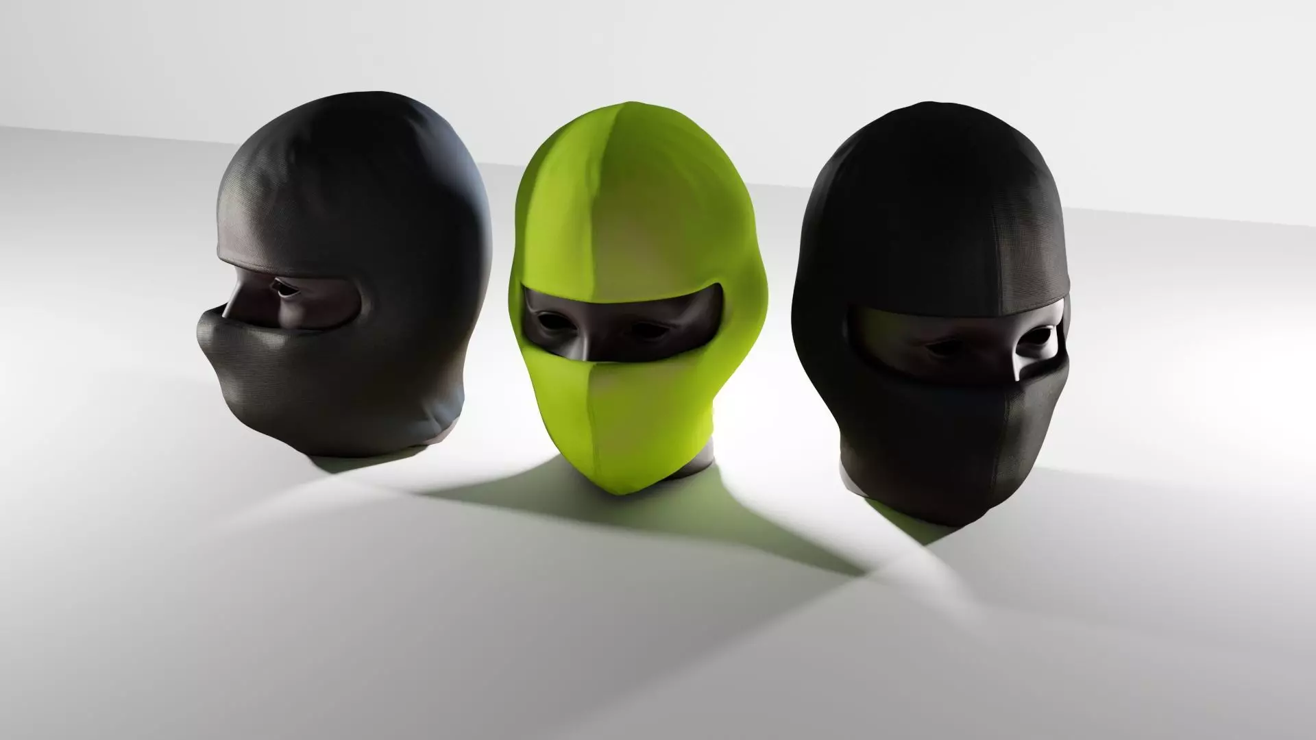 Milano Ski Mask Low-poly 3D model_0