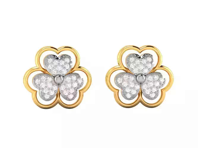 Diamond Earring 3D print model