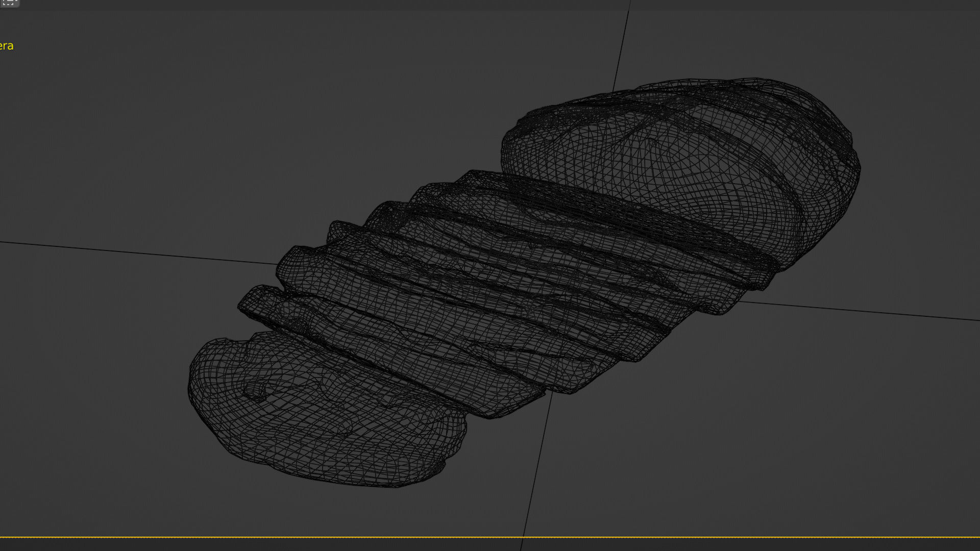 Sliced pieces of dark black bread with seeds baked products  3D model_5