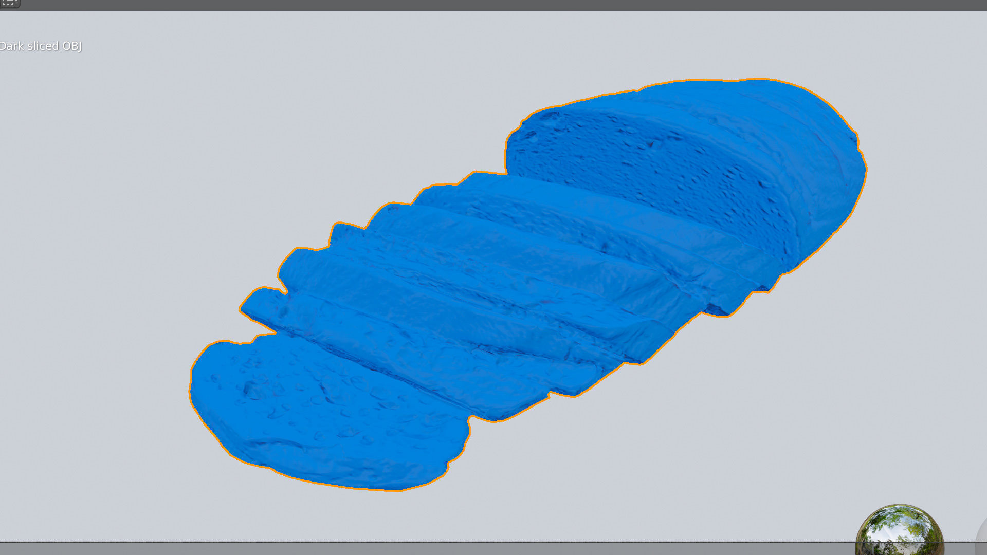 Sliced pieces of dark black bread with seeds baked products  3D model_6