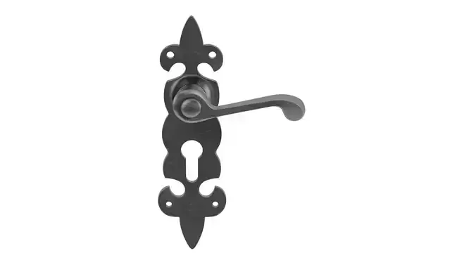  Fleur De Lys Black Antique Handle Low-poly 3D model