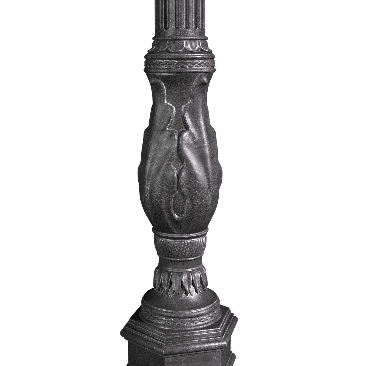 Classic street Outdoor landscape light Lamp Lantern 3D model_4