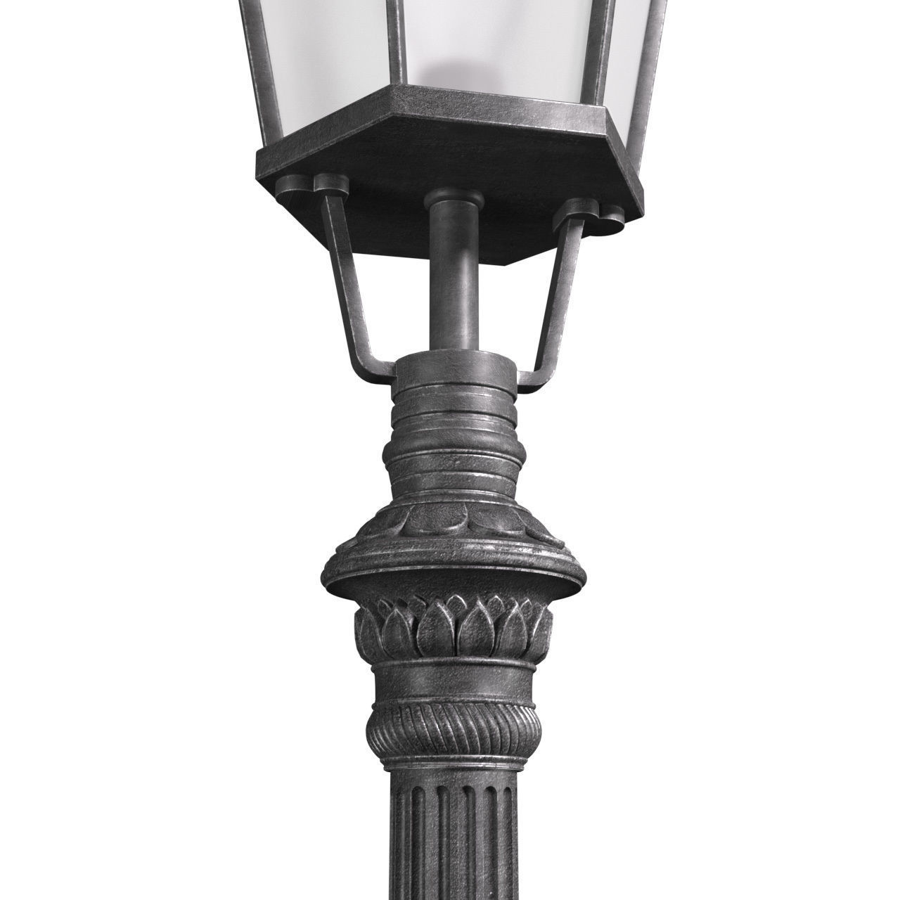 Classic street Outdoor landscape light Lamp Lantern 3D model_2