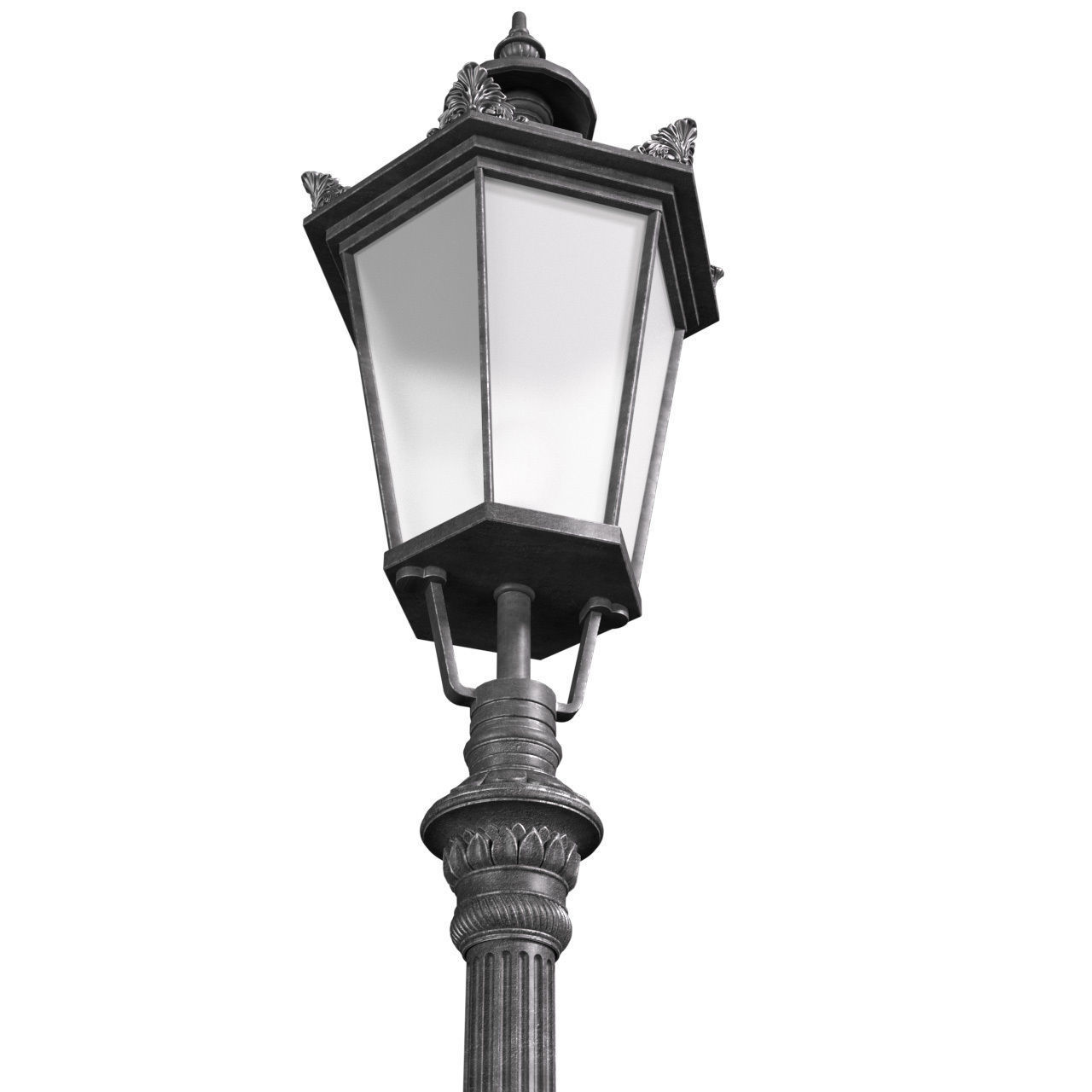 Classic street Outdoor landscape light Lamp Lantern 3D model_1