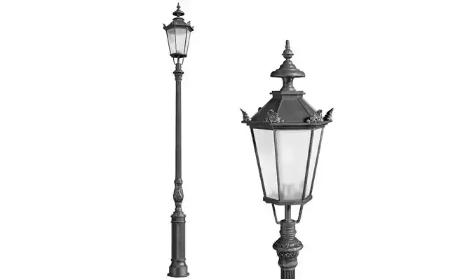 Classic street Outdoor landscape light Lamp Lantern 3D model