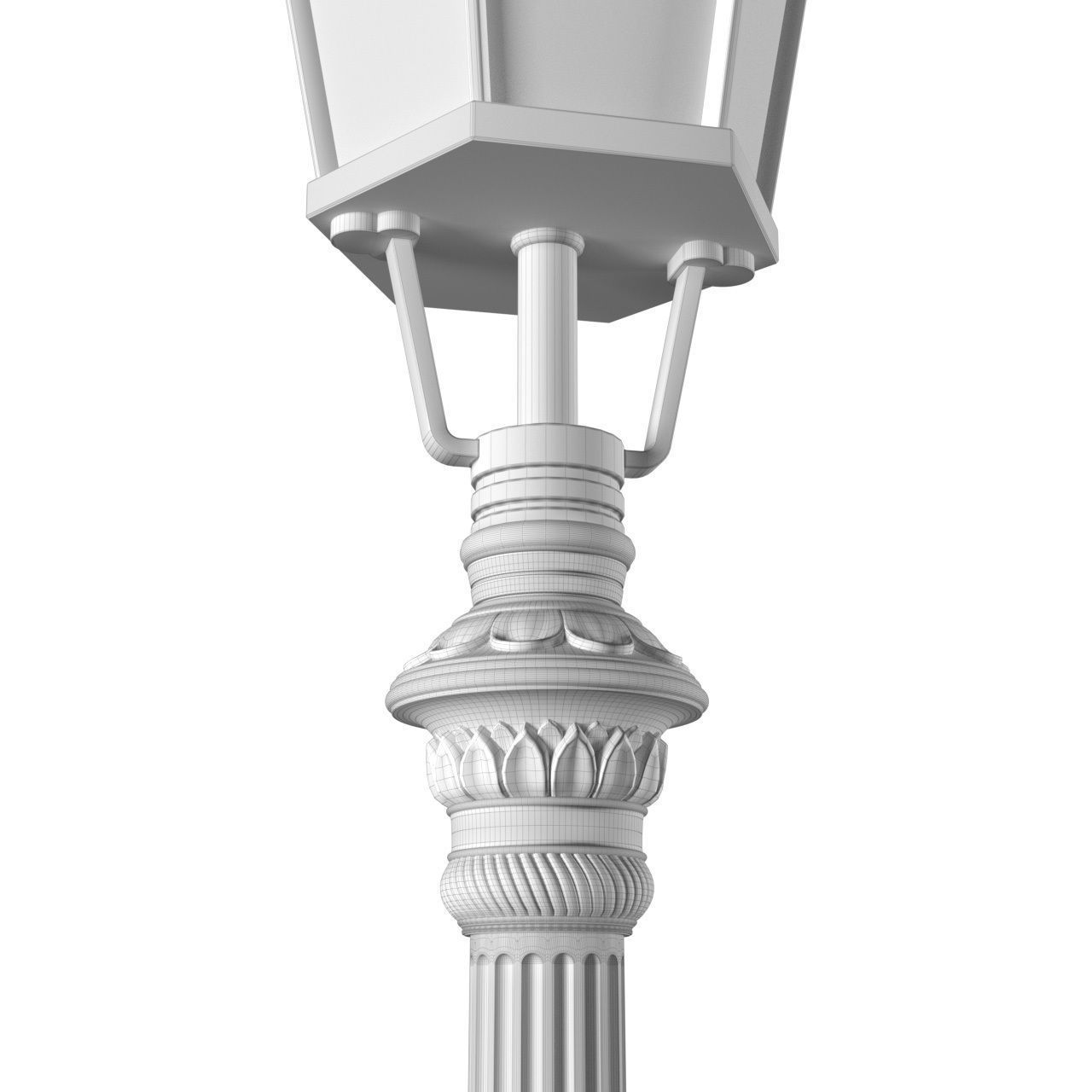 Classic street Outdoor landscape light Lamp Lantern 3D model_5
