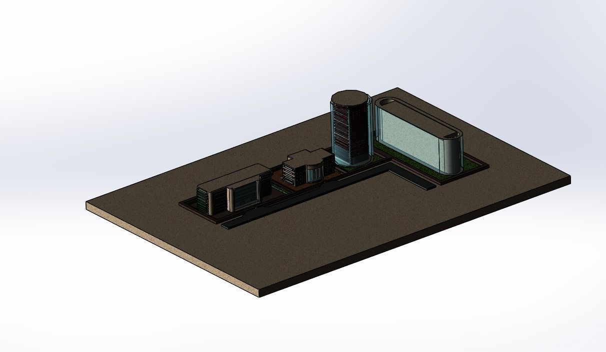 city hause 3D print model_3
