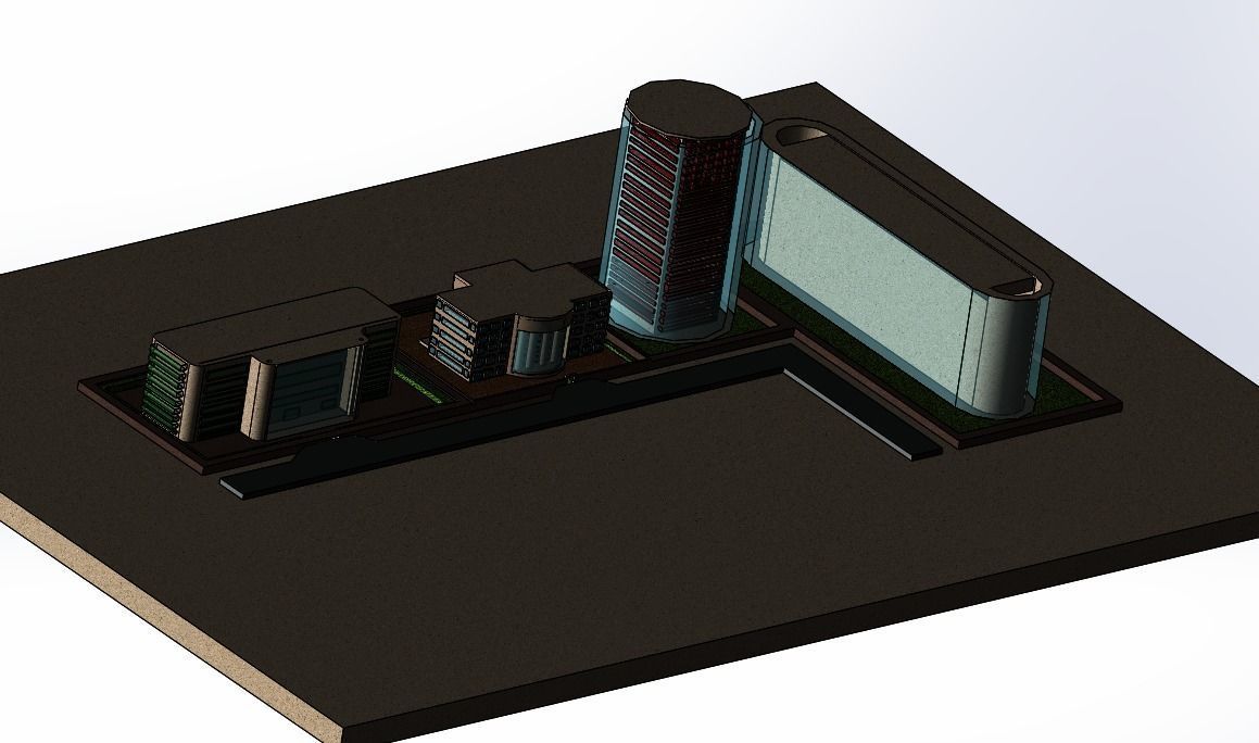 city hause 3D print model_2