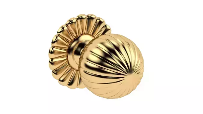 Flower Mortice Door Knob 3D model
